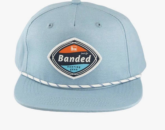 Banded LOST GOAT Rope Hat-Slate Blue