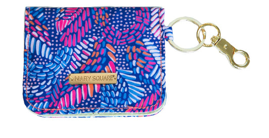 Mary Square Mosaic Meadow Blue ID Wallet