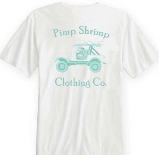 Pimp Shrimp The Jady" Off-Road Pocketed T-Shirt