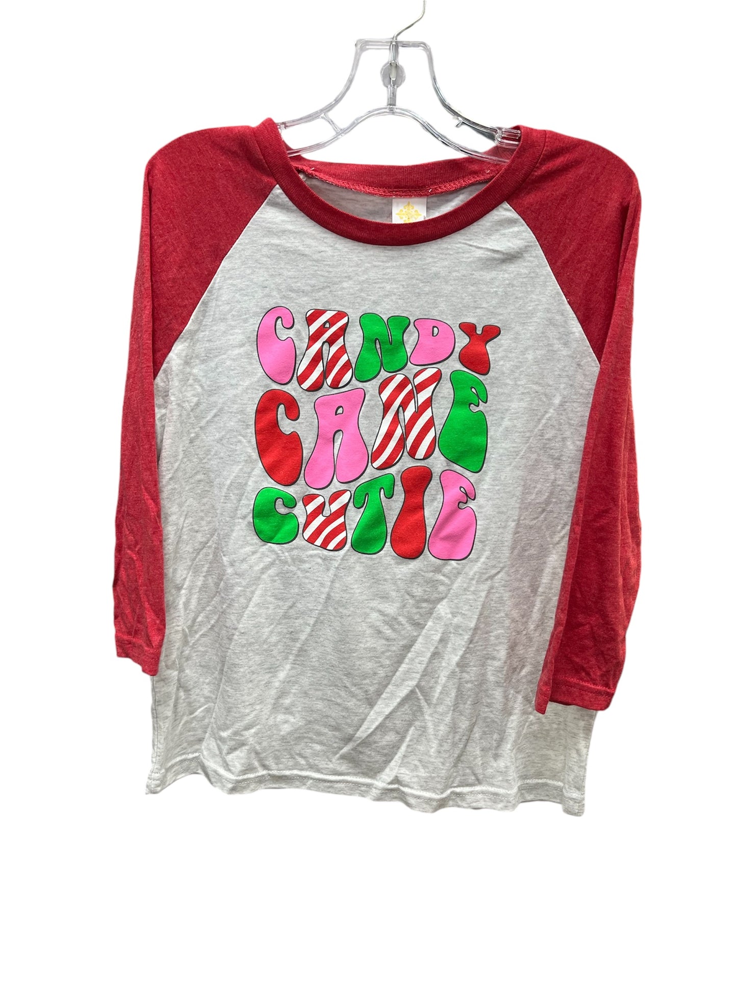 Jane Marie Kids Candy Cane 3/4 Sleeve T-Shirt