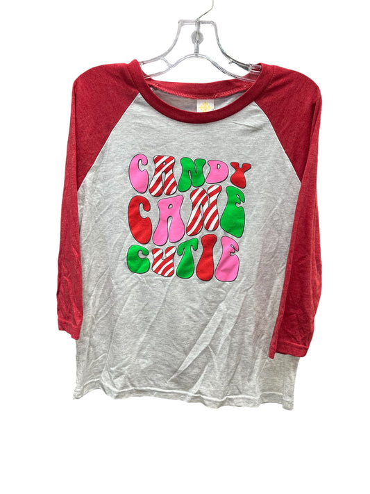 Jane Marie Kids Candy Cane 3/4 Sleeve T-Shirt