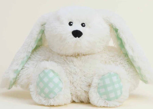 Warmies Cream Bunny with Gingham Ears