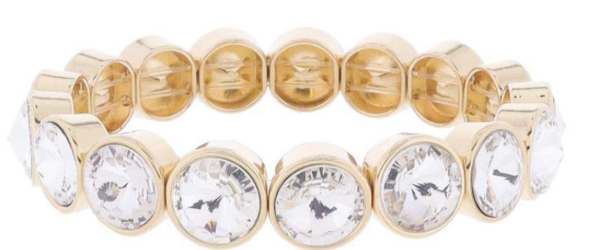 Jane Marie Clear Crystal Bezel Stretch
