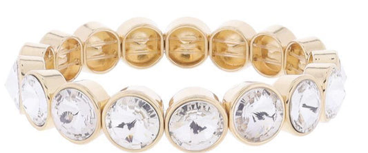 Jane Marie Clear Crystal Bezel Stretch