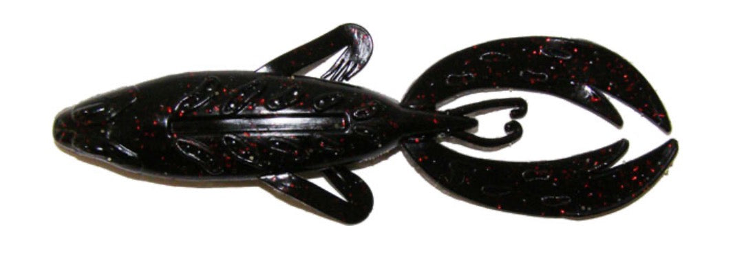 Big Bite Baits 4" ROJAS FIGHT FROG BLACK NEON 7PK