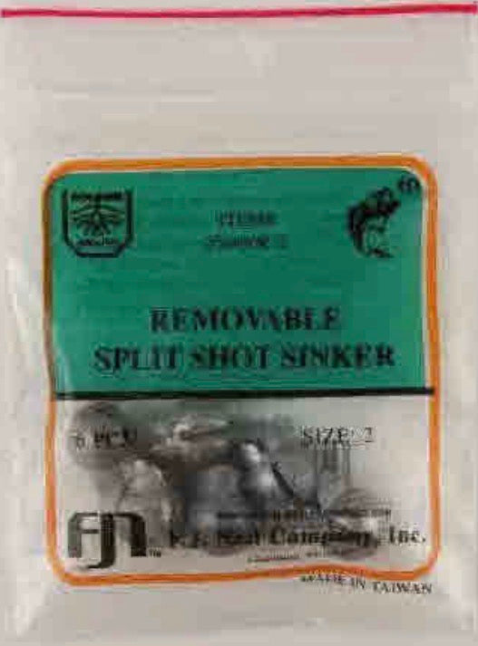 Dolphin FJN Removeable Split Shot Sinker Size 7 ZS490R-7