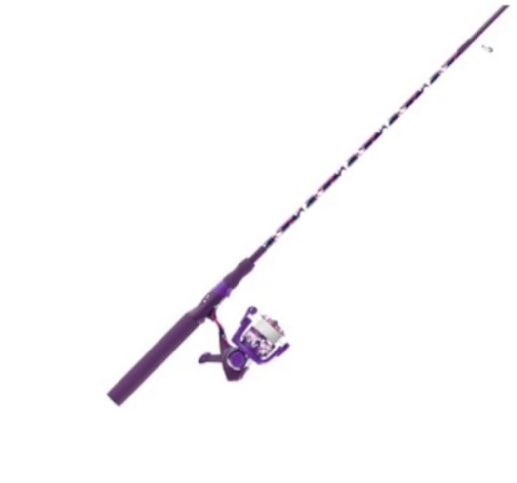 Zebco Splash Spin Combo Purple Camo