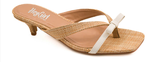 Corky’s Danity Raffia Ivory Combo