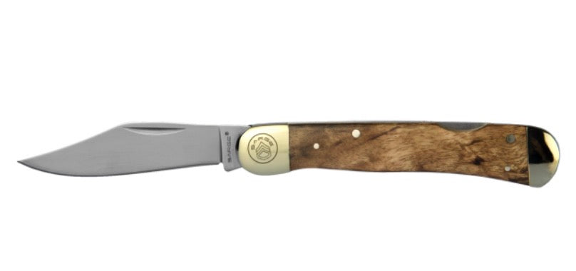 Sarge Knives Sk-209MB MAPLE BURL LOCK BACK FOLDER