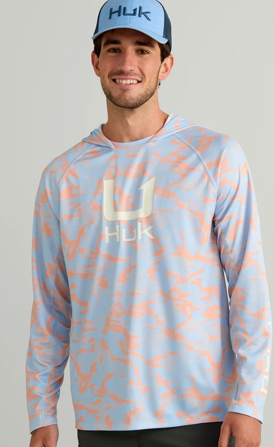 HUK ICON PERFORMANCE HOODIE H1200731 Coral Reef Camo