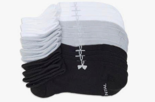 Under Armour Essential No Show 6PK Black 1382611