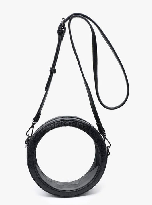 Jen & Co Lilibet Vegan Clear Circl Crossbody