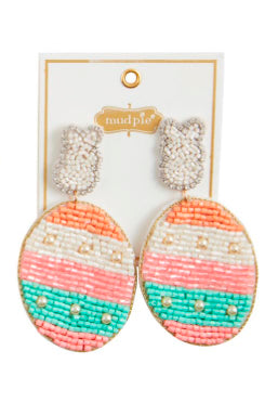 Mudpie Easter Beaded Earrings