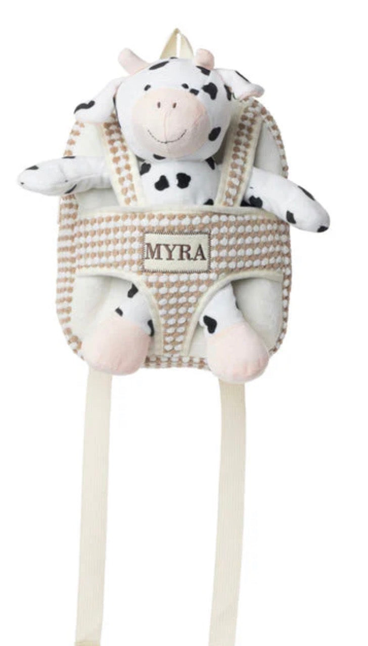 Myra Bag Mini Moozie Kid’s Backpack in Blush White