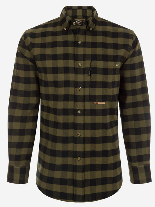 Drake Autumn Brushed Twill Buffalo Plaid L/s DS2185
