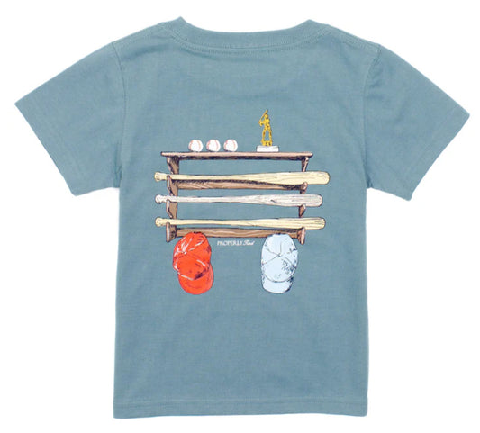 Properly Tied Boys Bat Rack SS Steel Blue