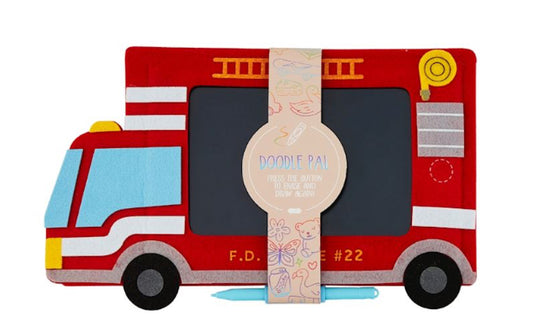 Mudpie Fire Truck Felt Doodle Pad