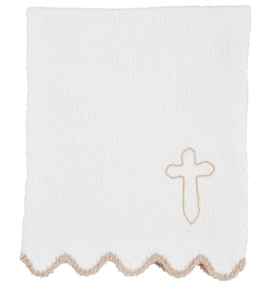 Mudpie Cross Chenille Blanket