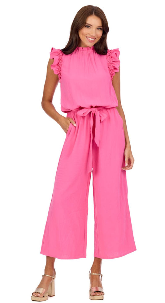 Mud Pie Arlette Jumpsuit Pink