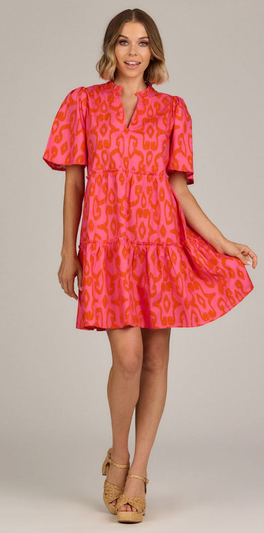 Mud Pie Kit Dress Pink