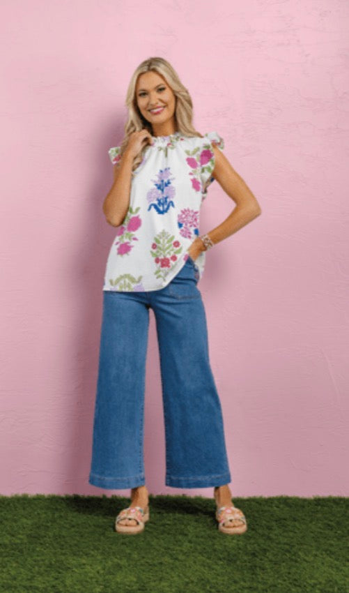 Mudpie Kenzie Flounce Top