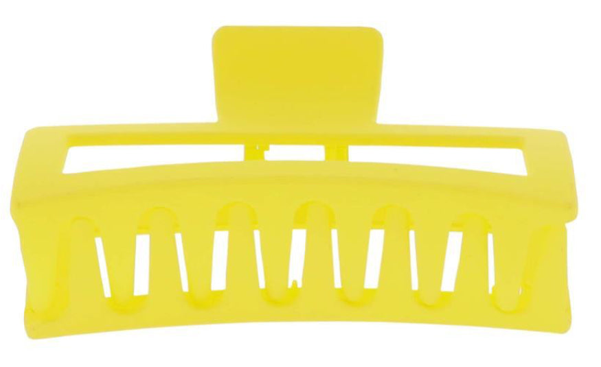 Jane Marie Yellow Rectangle Large Claw Hair Clip
