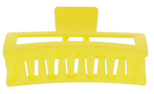 Jane Marie Yellow Rectangle Large Claw Hair Clip