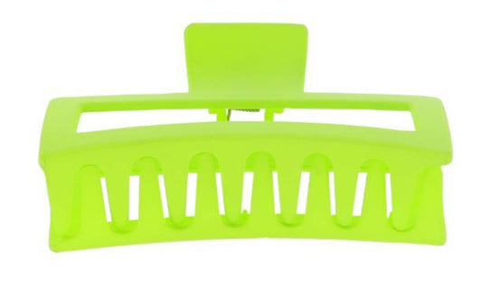 Jane Marie Lime Rectangle Large Claw Hair Clip