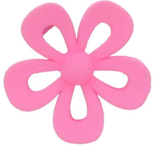 Jane Marie Hot Pink Open Flower Hair Clip