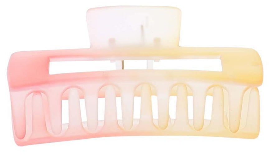 Jane Marie Orange Ombre Rectangle Hair Clip