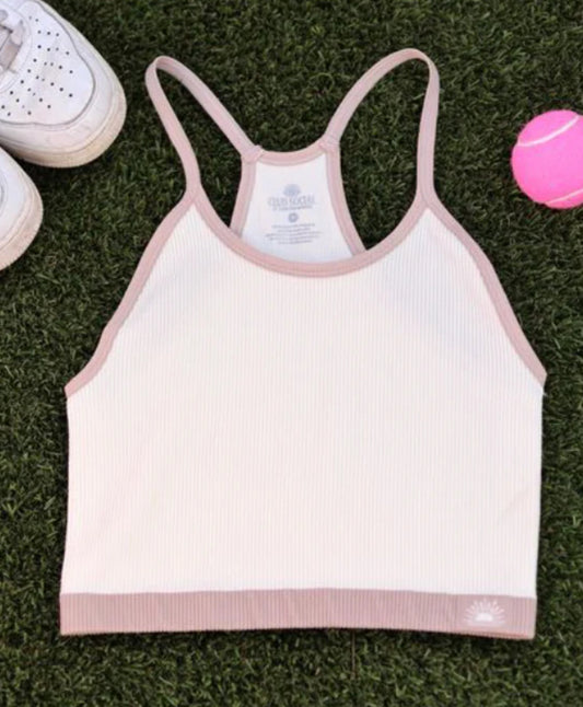 Jadelynn Brooke Ribbed Bralette Cream / Latte