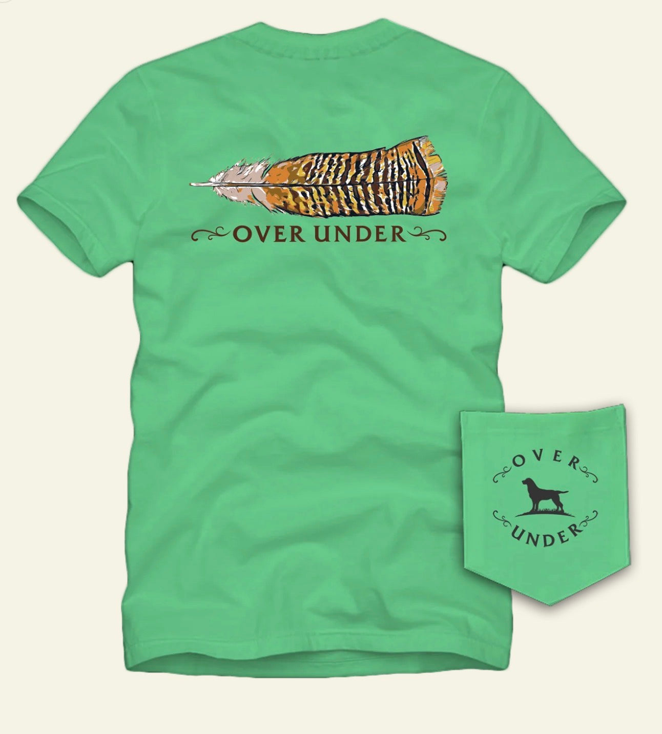 Over Under S/S FINAL FEATHER T-SHIRT SWEETGRASS