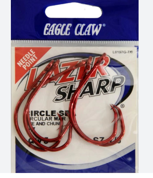 EC L8197G-7/0- circle RED 5PACK-7/0