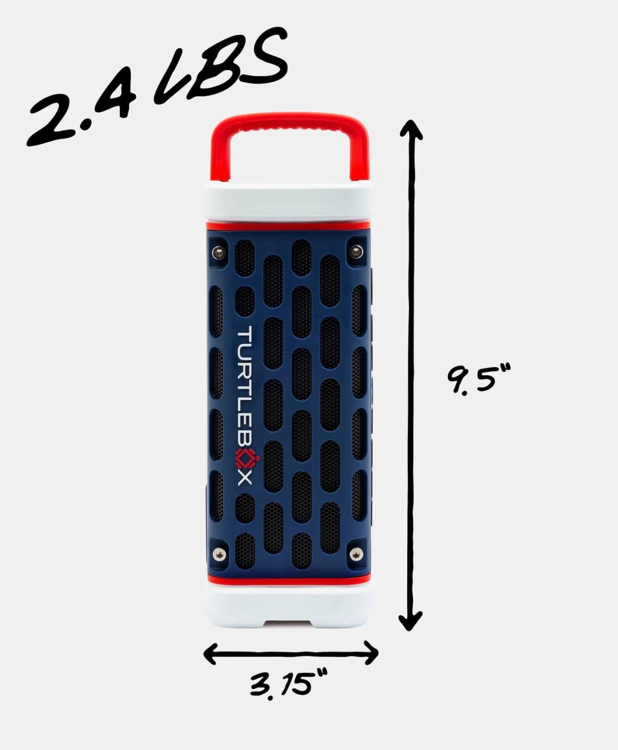 Turtlebox Ranger Red,White, and Blue