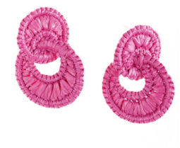 Michelle McDowell  Earrings Kayla Hot Pink