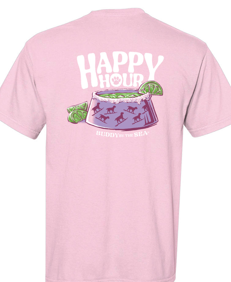 Buddy By The Sea Happy Hour Adult S/S Cotton Candy