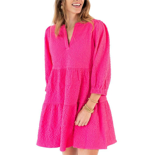 Mary Square Dress Cooper Pink