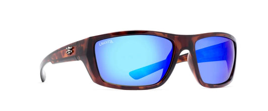 Calcutta Sancho sunglasses tortoise frame blue mirror lens