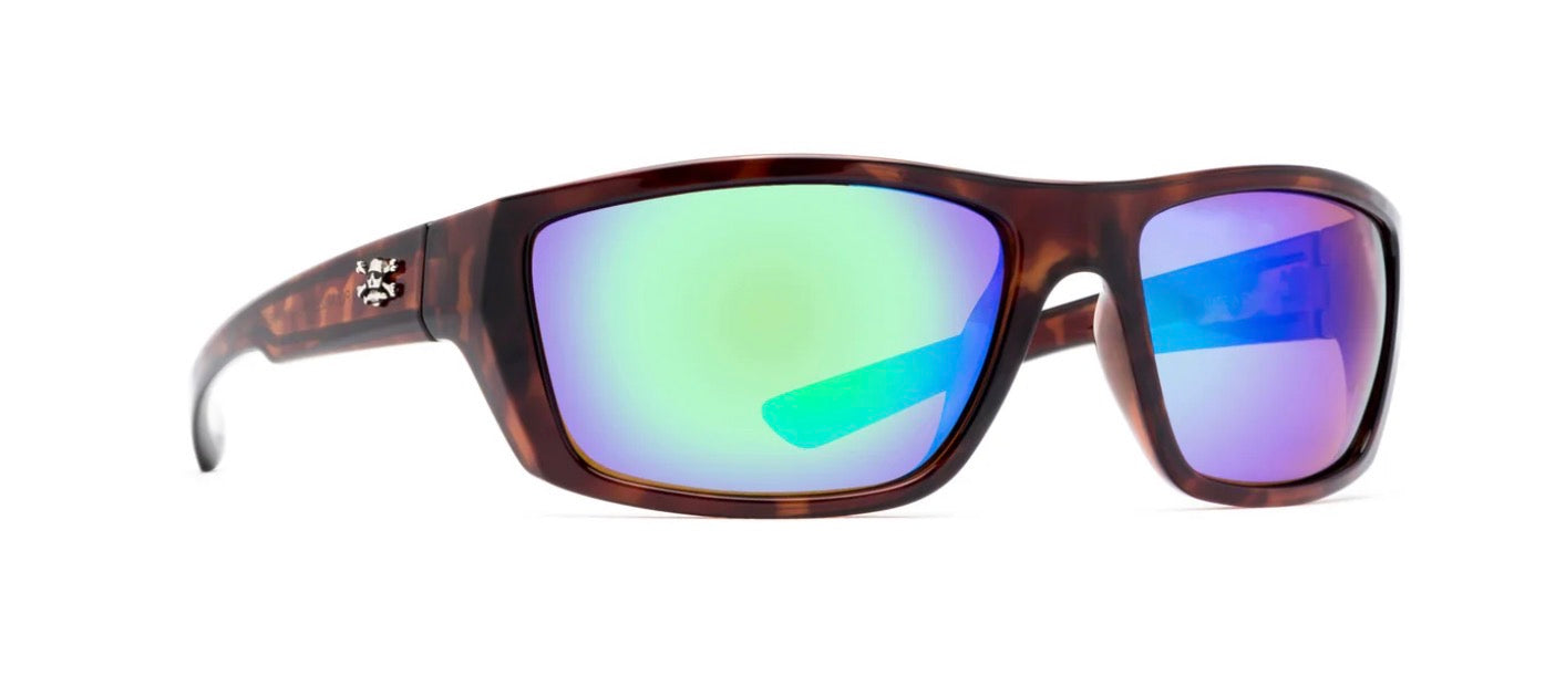 Calcutta Sancho Sunglasses tortoise frame green mirror lens