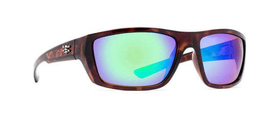 Calcutta Sancho Sunglasses tortoise frame green mirror lens