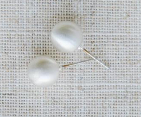 MM Grenada Medium Brushed Silver Earrings