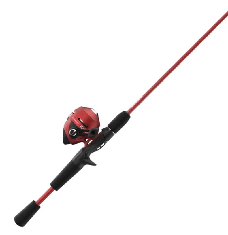 Zebco 202 Slingshot Spincast Combo 2140514 Red