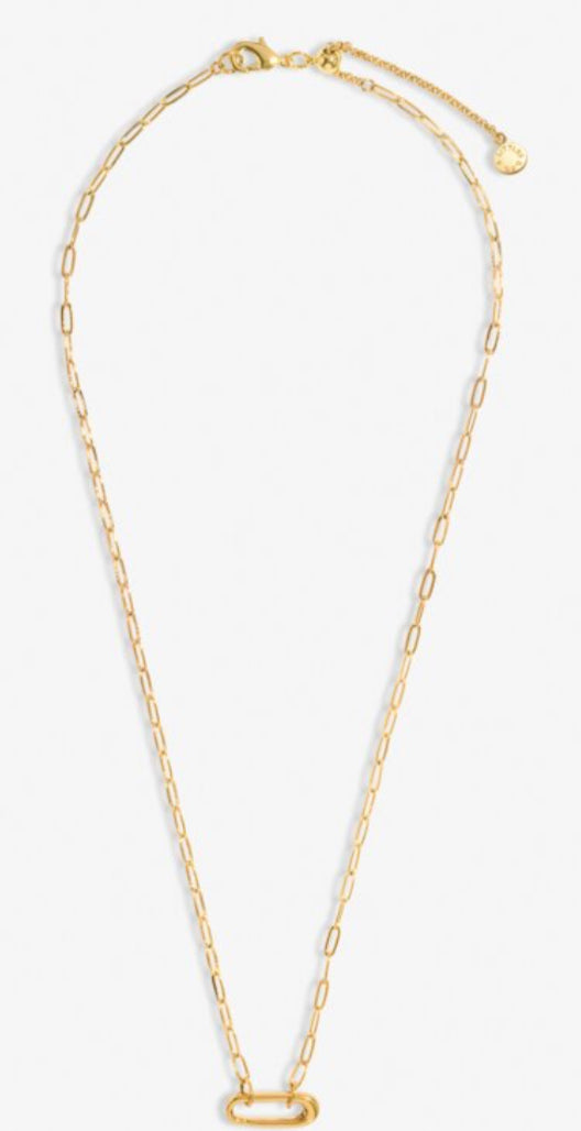 A Littles & Co Charm Bar Paperclip Necklace
