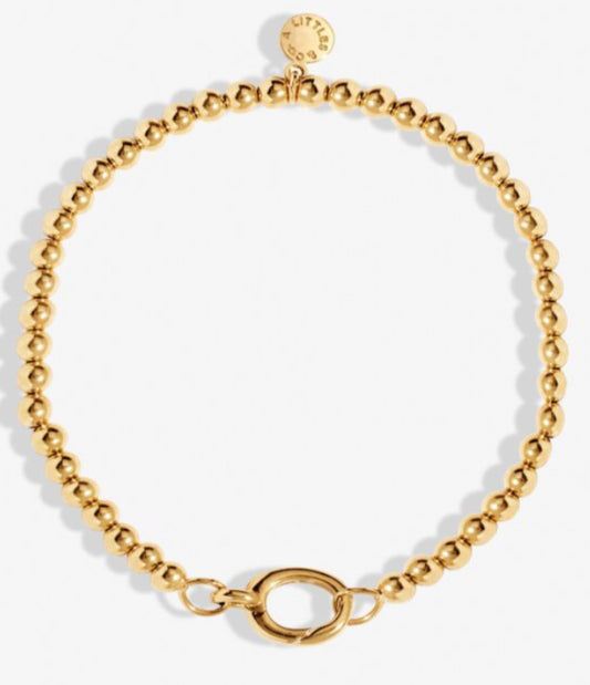 A Littles & Co. Charm Bar 1 Charm Clasp 4mm Stretch Bracelet