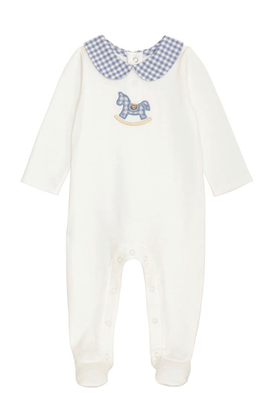 Mudpie  BLUE ROCKING HORSE SLEEPER Item#: 12150236R-06
