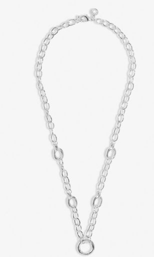 A Littles & Co. Charm Bar 5 Charm Clasps Chunky Cable Chain Necklace