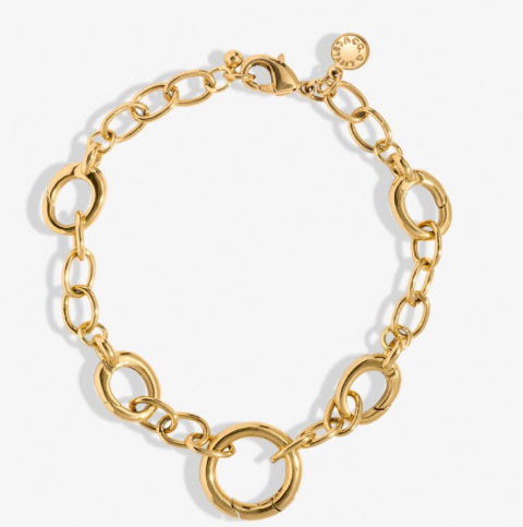 A Littles & Co. 5 Charm Clasps Chunky Cable Chain Bracelet