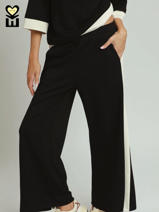 LUXEKNIT Colorblock Side Stripe Pant