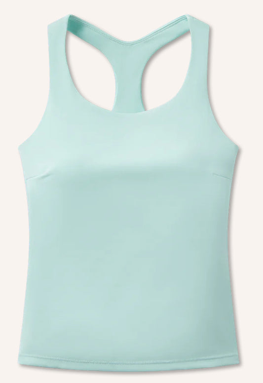 Southern Marsh Tara Performance Racerback Tank Antiqua Blue