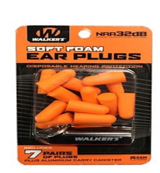 Walker’s Ear Plugs 7Pairs Soft Foam
